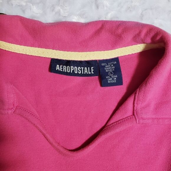 Vintage Aeropostale pink long sleeve shirt - Picture 3 of 4